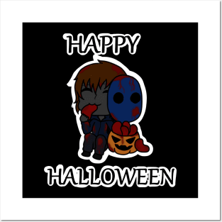 Cute Creepypasta Eyeless Jack Happy Halloween Posters and Art